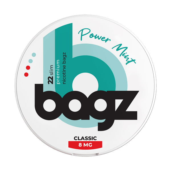 Bagz Bagz Power Mint 8mg nikotinpárnák