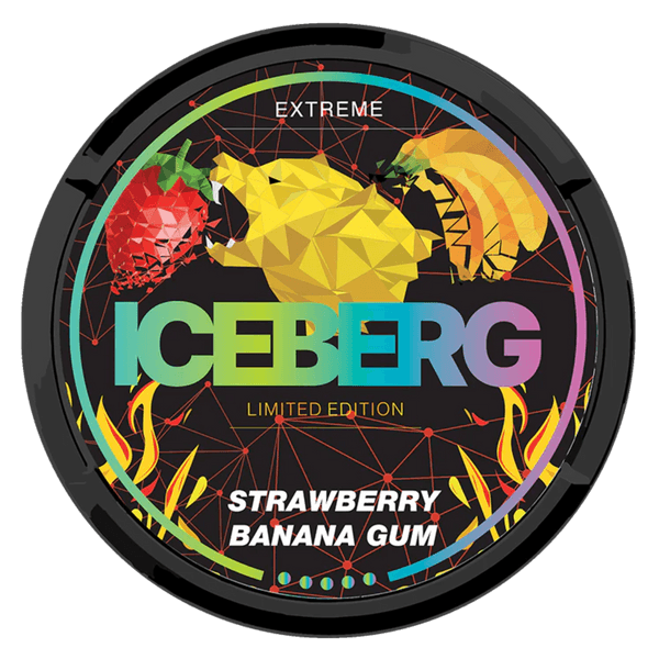 ICEBERG ICEBERG Strawberry Banana Gum Extreme nikotinpárnák